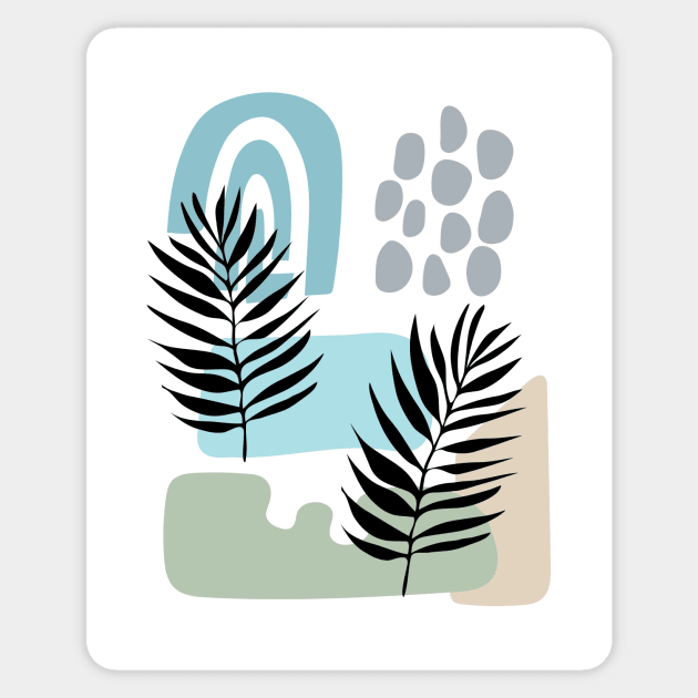 Tropical Abstract Design Sticker by SWON Design